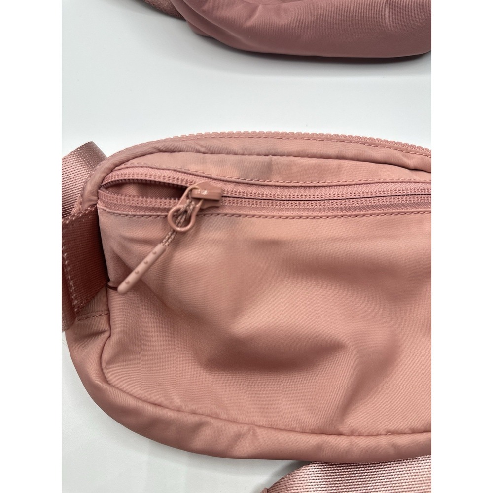 Lululemon Belt Crossbody Bag Lot of 2 Pink Rose Adjustable Strap 1L - Picture 3 of 9